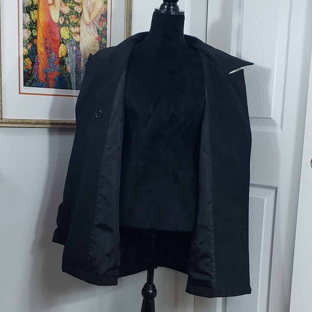 10000 Ft Above Sea Level Black Trench Coat Sz L View 5